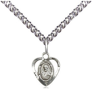 Sterling Silver Scapular Medal Religious and Catholic Jewelry
