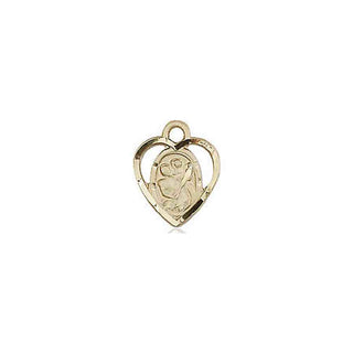 14kt Gold Filled Saint Christopher Medal Engraved Catholic Saint Jewelry