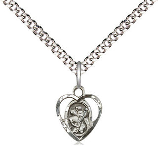 Sterling Silver Saint Christopher Medal Religious and Catholic Jewelry Engraved Catholic Saint Jewelry