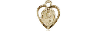 14kt Gold Filled Saint Jude Medal Engraved Catholic Saint Jewelry