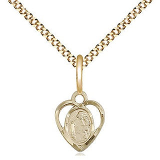 14kt Gold Filled Saint Joseph Medal Religious and Catholic Jewelry Engraved Catholic Saint Jewelry