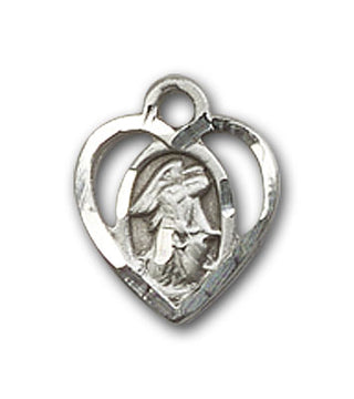 Sterling Silver Guardian Angel Pendant
