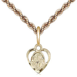 14kt Gold Saint Anthony of Padua Medal Engraved Catholic Saint Jewelry