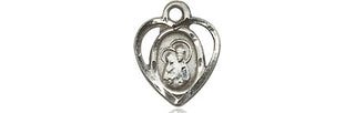 Sterling Silver Our Lady of Perpetual Help Medal Religious and Catholic Jewelry Engraved Catholic Saint Jewelry