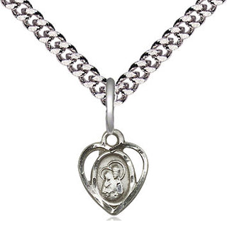 Sterling Silver Our Lady of Perpetual Help Medal Religious and Catholic Jewelry Engraved Catholic Saint Jewelry