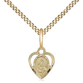 14kt Gold Filled Our Lady of la Salette Medal Religious and Catholic Jewelry