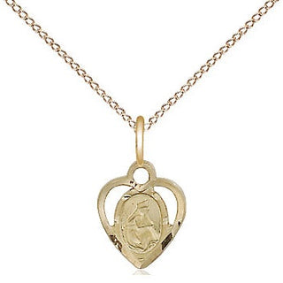 14kt Gold Our Lady of la Salette Medal