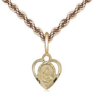 14kt Gold Our Lady of la Salette Medal