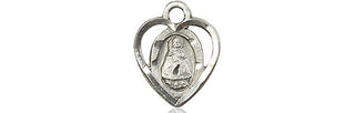 Sterling Silver Infant Medal Engraved Catholic Saint Jewelry
