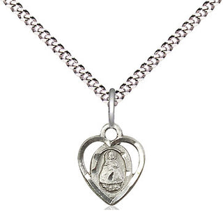Sterling Silver Infant Medal Religious and Catholic Jewelry Engraved Catholic Saint Jewelry