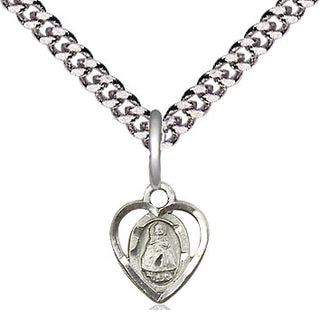 Sterling Silver Infant Medal Religious and Catholic Jewelry Engraved Catholic Saint Jewelry