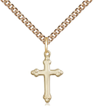 14kt Gold Filled Cross Medal Religious and Catholic Jewelry