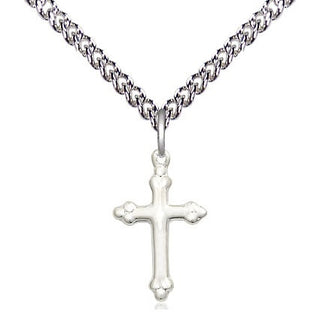 Sterling Silver Cross Medal Religious and Catholic Jewelry