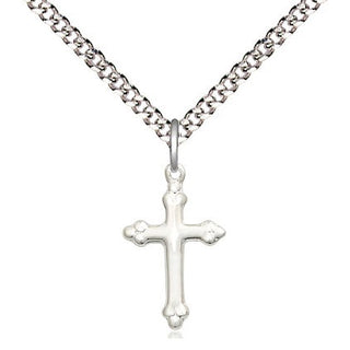 Sterling Silver Cross Medal Religious and Catholic Jewelry