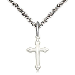 Sterling Silver Cross Medal Religious and Catholic Jewelry