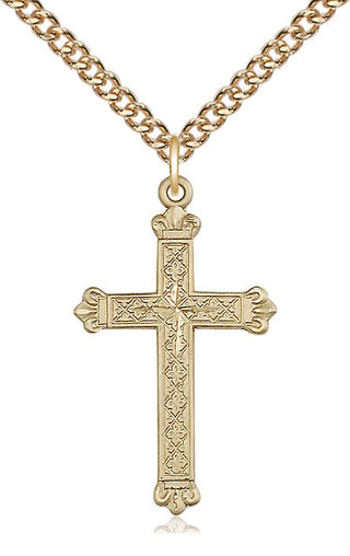 14kt Gold Cross Medal