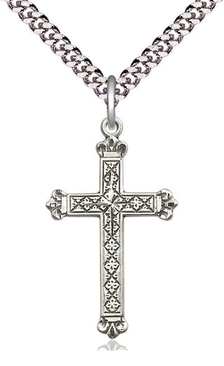 Sterling Silver Cross Medal Catholic Jewelry