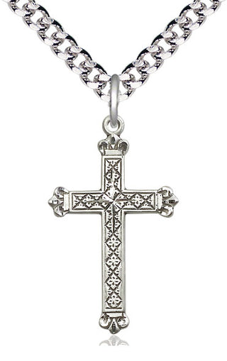 Sterling Silver Cross Medal Catholic Jewelry