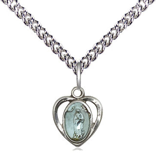 Sterling Silver Our Lady of Guadalupe Medal Religious and Catholic Jewelry