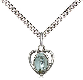 Sterling Silver Our Lady of Guadalupe Medal Religious and Catholic Jewelry
