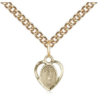 14kt Gold Our Lady of Guadalupe Medal