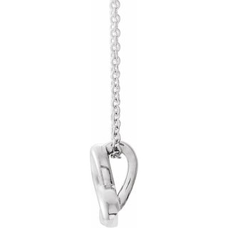 Platinum Celtic-Inspired Trinity 16-18" Necklace 