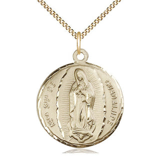 14kt Gold Filled Our Lady of Guadalupe Medal Catholic Jewelry