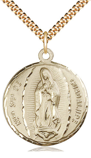 14kt Gold Filled Our Lady of Guadalupe Medal Catholic Jewelry