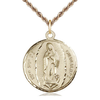 14kt Gold Filled Our Lady of Guadalupe Medal Catholic Jewelry