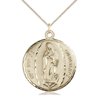 14kt Gold Our Lady of Guadalupe Medal