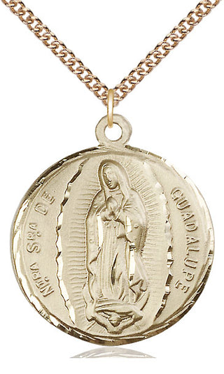 14kt Gold Our Lady of Guadalupe Medal