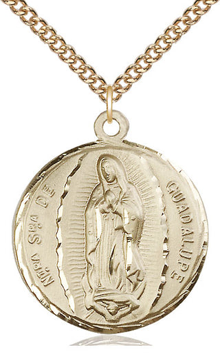 14kt Gold Our Lady of Guadalupe Medal