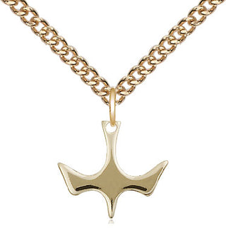 14kt Gold Holy Spirit Medal