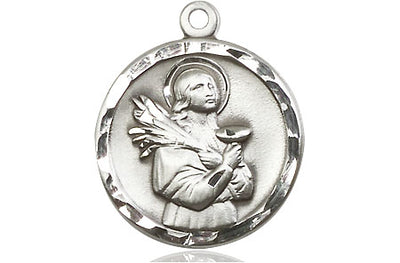 Sterling Silver St. Lucy Medal | Medium | Engravable