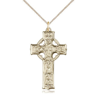 14kt Gold Celtic Cross Medal