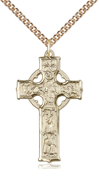 14kt Gold Celtic Cross Medal