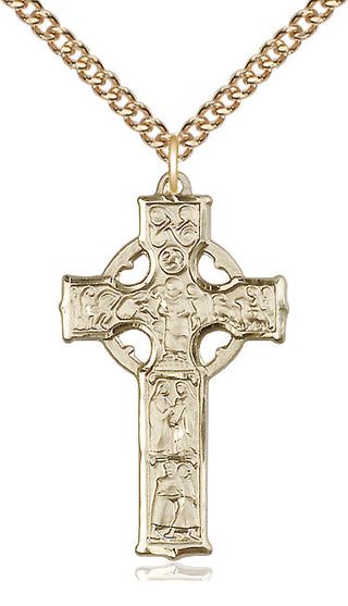 14kt Gold Celtic Cross Medal