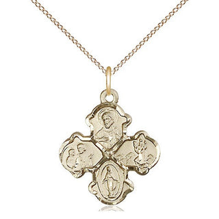 14kt Gold 4-Way Medal