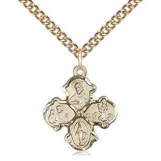 14kt Gold 4-Way Medal