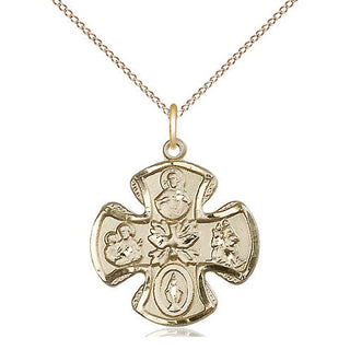 14kt Gold 5-Way Medal