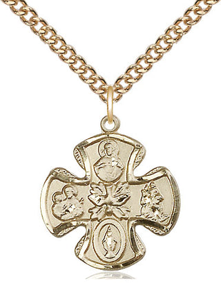 14kt Gold 5-Way Medal