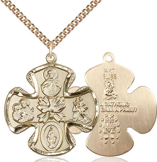 14kt Gold 5-Way Medal