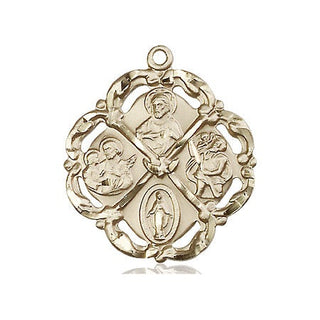 14kt Gold 5-Way Medal