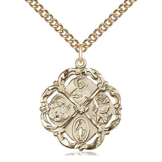 14kt Gold 5-Way Medal