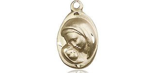14kt Gold Filled Madonna & Child Medal