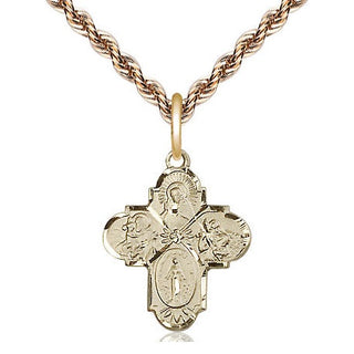 14kt Gold 4-Way Medal