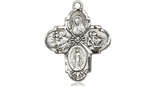 Sterling Silver 4-Way Medal