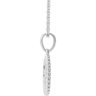 Platinum Eye of Horus 16-18" Necklace  