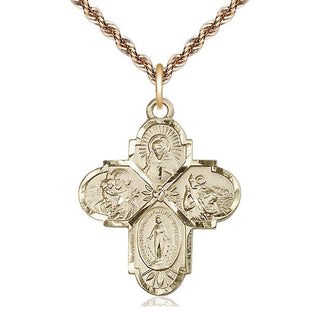 14kt Gold 4-Way Medal