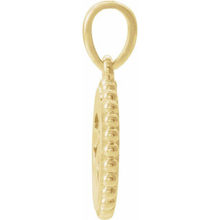 14K Yellow Eye of Horus Pendant 
